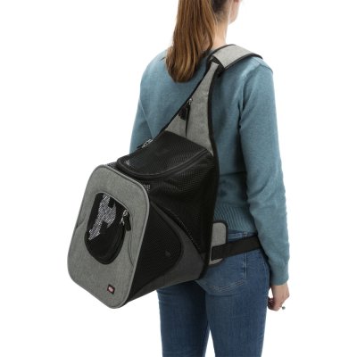 Zoom bild av Transportväska Front 30x33x26cm svart/grå