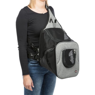 Zoom bild av Transportväska Front 30x33x26cm svart/grå