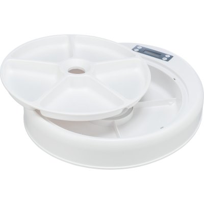 Zoom bild av TX4+1 Foderautomat, 5 × 240 ml/33 × 5 × 36 cm, vit/grå