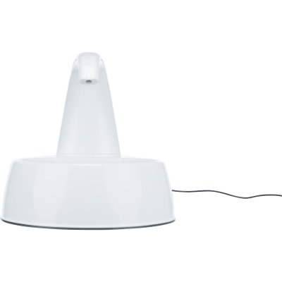 Zoom bild av vattenfontän trixie curved för katt liten hund cirkulerande vatten automatisk tystgående fontän husdjur fräscht rinnande vatten