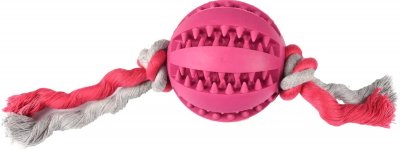 Tuggboll med rep 7 cm, blandade färger