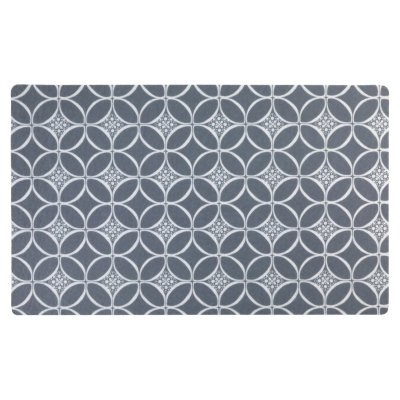 Zoom bild av underlägg foderplats foderunderlägg fodermatta husdjursmatta hundmatta kattmatta grå grey indigo drymate absorberar halkfri