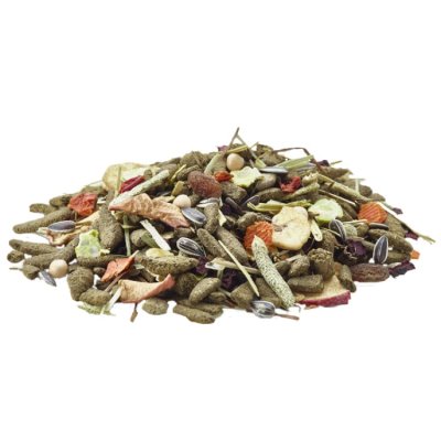 Zoom bild av versele laga nature cavia marsvin guineapig marsvinsfoder naturligt spannmålsfritt grönsaker mineraler vitaminer