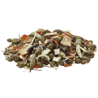 Zoom bild av versele laga nature cuni kanin kaninfoder spannmålsfritt naturligt vitaminer mineraler hög smältbarhet krispiga bitar grainfree