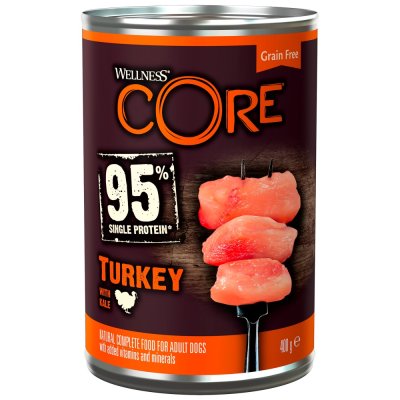 CORE 95% Single Protein Turkey & Kale 400g