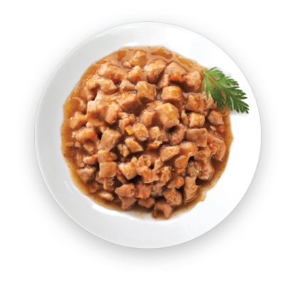 Zoom bild av kattfoder kattmat blötmat våtfoder kalkon anka i sås spannmålsfri proteinrik naturlig balanserat komplett wellness core