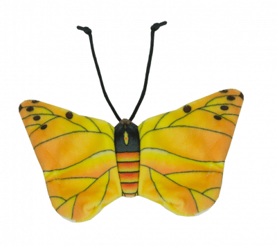 Zoom bild av Wild Life Cat Yellow Butterfly Gul fjäril kattleksak