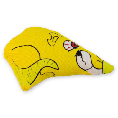 Zoom bild av Yeowww! Catnip Chubbymouse 8 cm äkta ekologisk kattmynta kattleksak mus gul knasig knubbig
