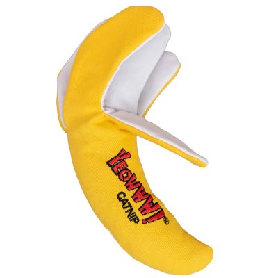 Zoom bild av Yeowww! Chicata Skalad Banan 18 cm peeled catnip äkta ekologisk kattmynta banana kattleksak gul prasselmaterial