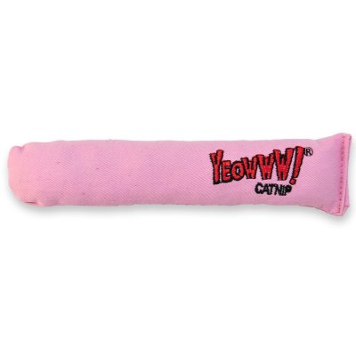 Zoom bild av Yeowww! Cigarr Original cigar catnip äkta ekologisk kattmynta kattleksak favorit bästa brun rosa blå bomull avlång kicker