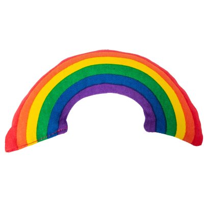 Zoom bild av Yeowww! Rainbow 15 cm catnip äkta ekologisk kattmynta regnbåge kattleksak pride röd orange gul grön blå lila bomull kvalitet