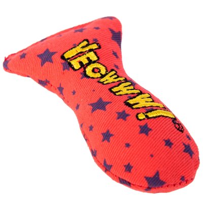 Zoom bild av Yeowww! Stinky 8 cm catnip äkta ekologisk kattmynta kattleksak liten fisk gul röd grön stinkies populär bästa kattleksaken