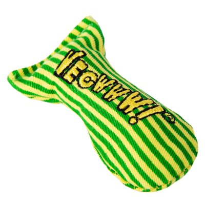 Zoom bild av Yeowww! Stinky 8 cm catnip äkta ekologisk kattmynta kattleksak liten fisk gul röd grön stinkies populär bästa kattleksaken